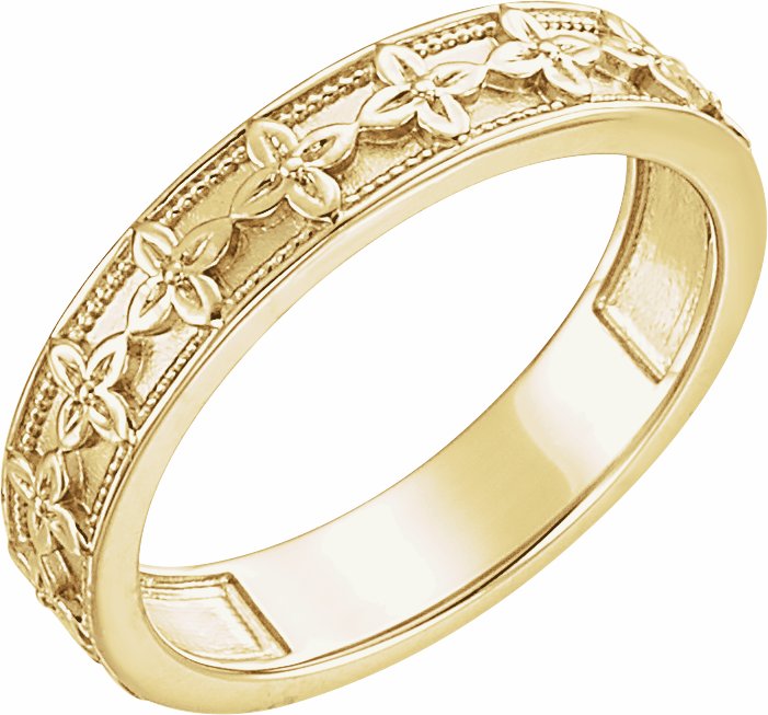 14K Yellow Stackable Ring