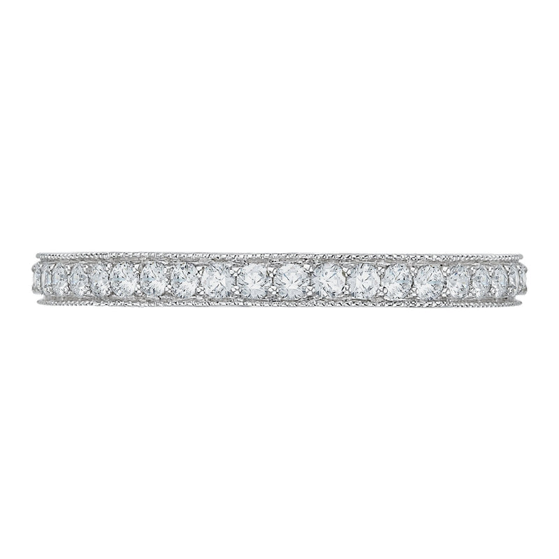 Shah Luxury 14K White Gold Diamond Wedding Band