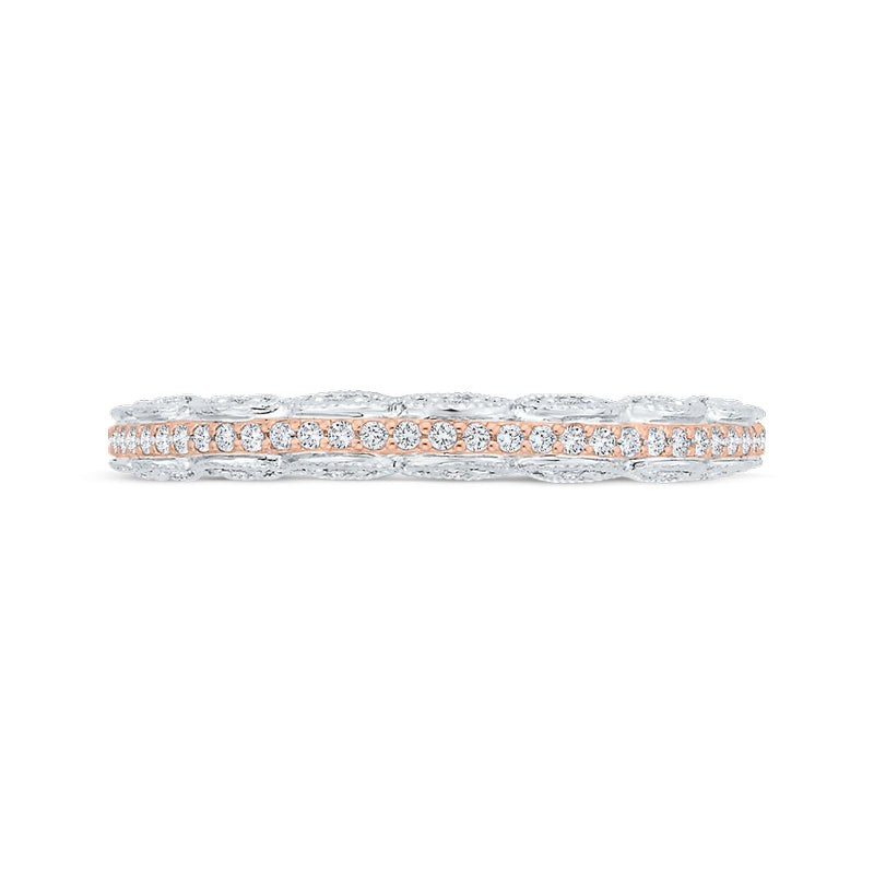 Shah Luxury 14K Two-Tone Diamond Wedding Band