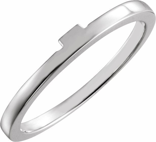14K White Band