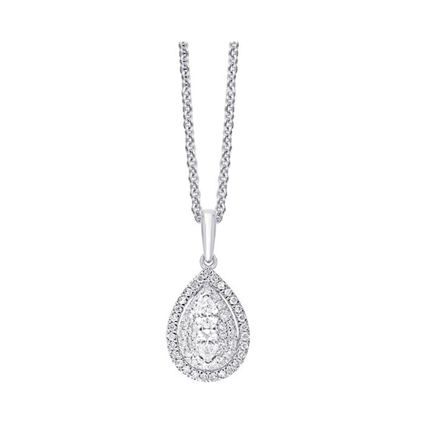 Gems One Silver Diamond (1/5Ctw) Pendant