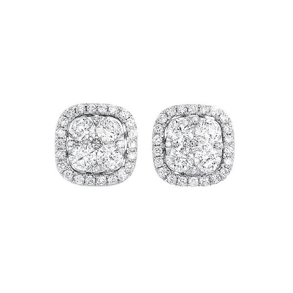 Gems One 14Kt White Gold Diamond (1/2Ctw) Earring