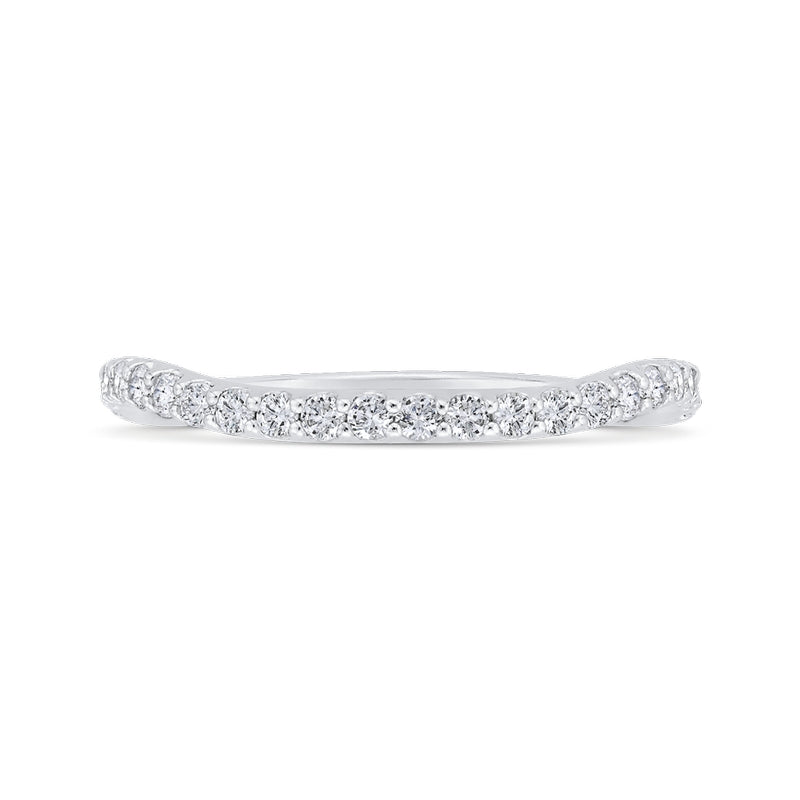 Shah Luxury 14K White Gold Diamond Wedding Band