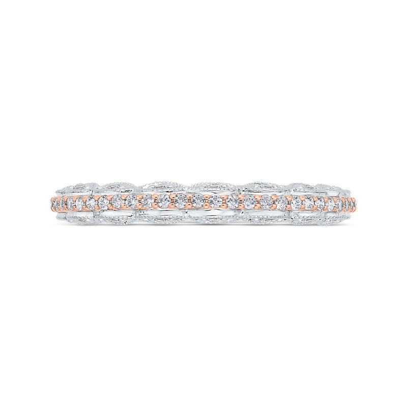 Shah Luxury 14K Two-Tone Diamond Wedding Band