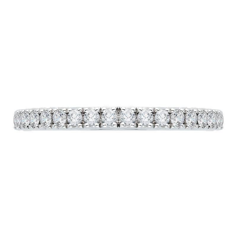 Shah Luxury 14K White Gold Diamond Wedding Band