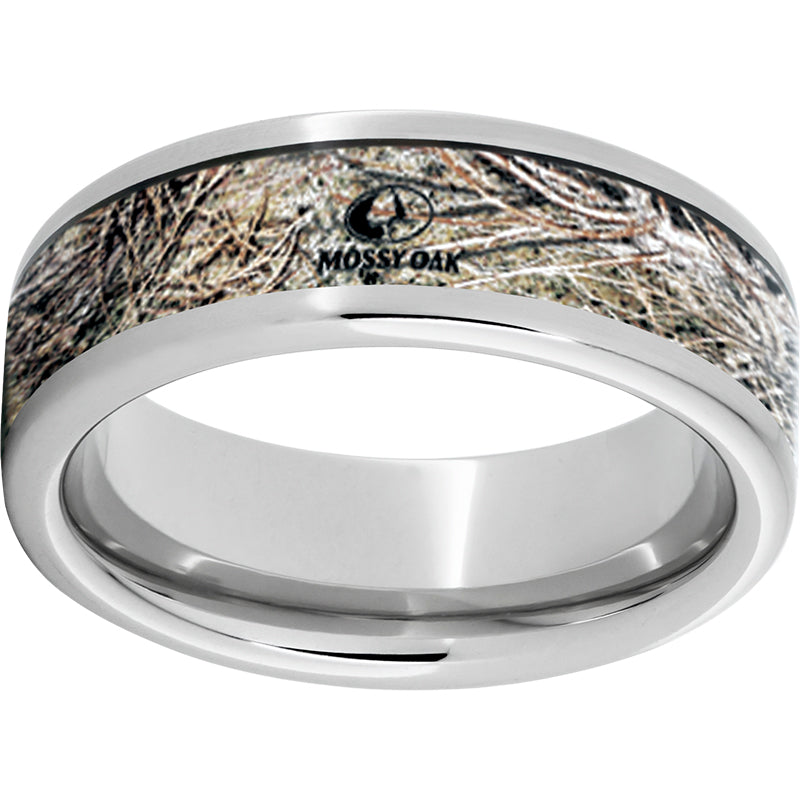 Serinium Pipe Cut Band with Mossy Oak Brush Inlay
