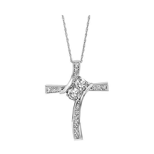 Gems One 14Kt White Gold Diamond (1Ctw) Pendant