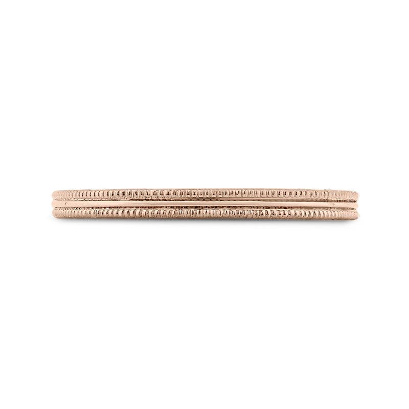 Shah Luxury 14K Rose Gold Wedding Band