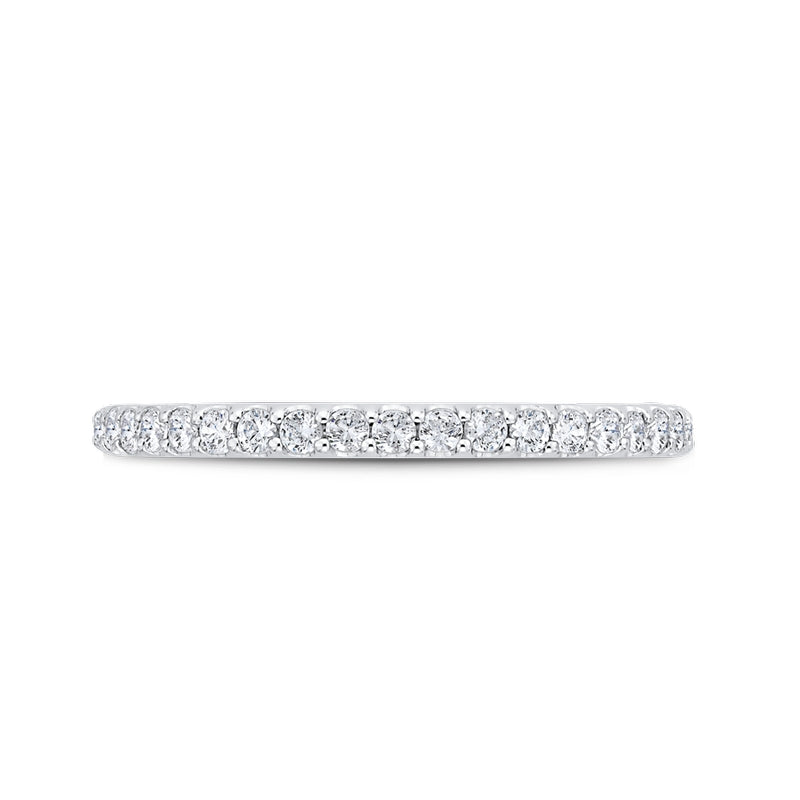 Shah Luxury 14K White Gold Diamond Wedding Band