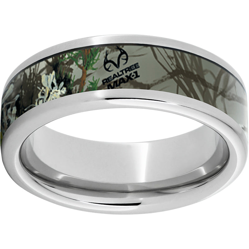 Serinium Pipe Cut Band with Realtree Max 1 Inlay