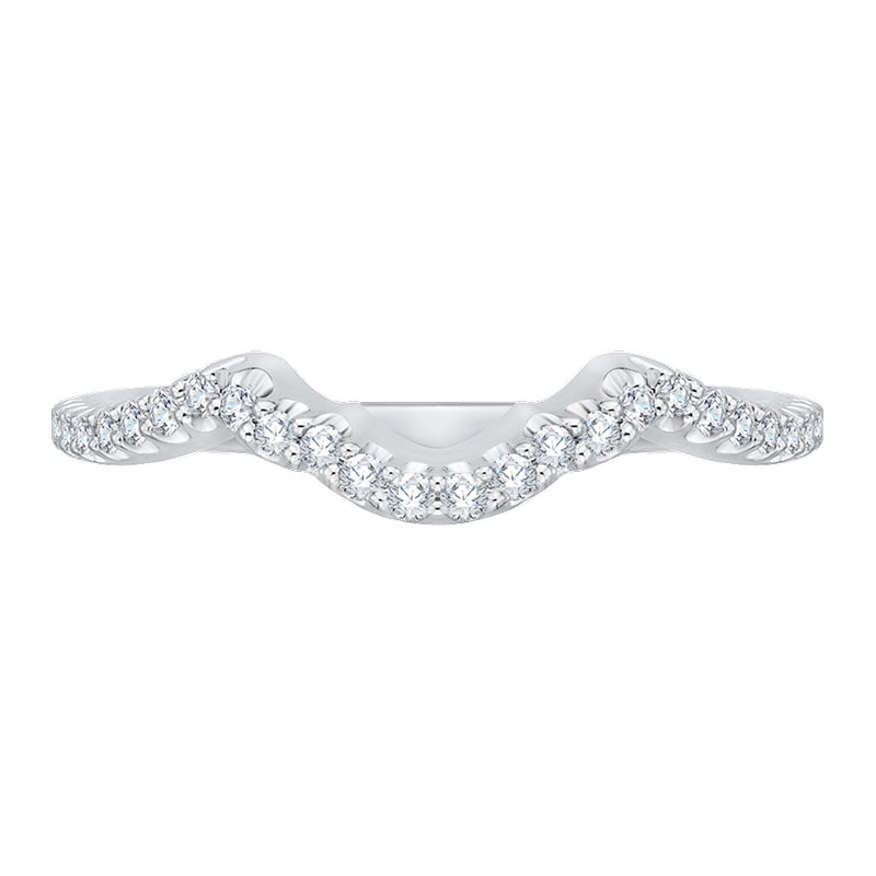 Shah Luxury 14K White Gold Diamond Wedding Band