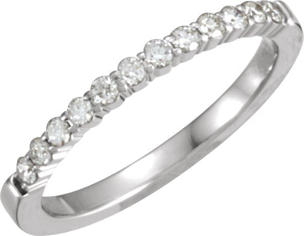 14K White 1/4 CTW Diamond Anniversary Band
