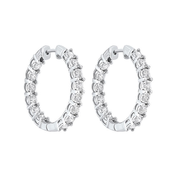 Gems One 14Kt White Gold Diamond (3Ctw) Earring