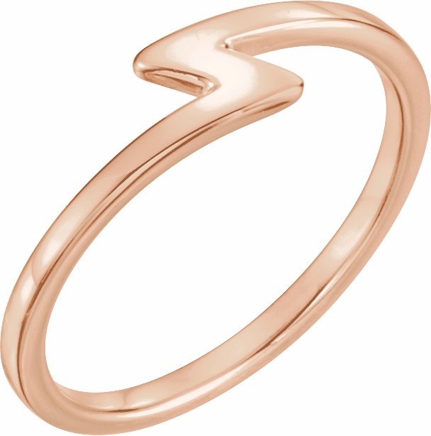 14K Rose Stackable Ring