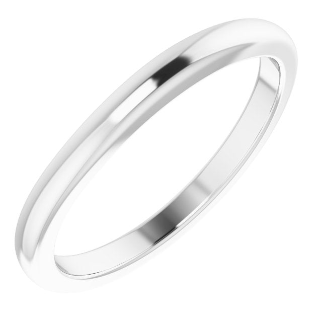 14K White Matching Band