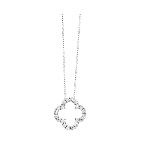 Gems One 14Kt White Gold Diamond (1/6Ctw) Necklace