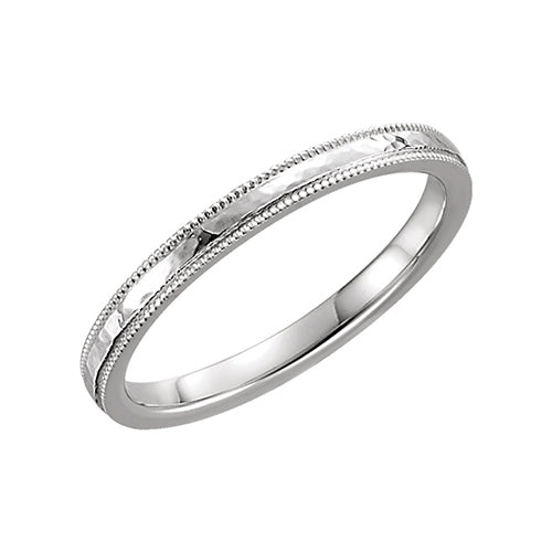 Stuller 14k White Gold Comfort Fit Wedding Band