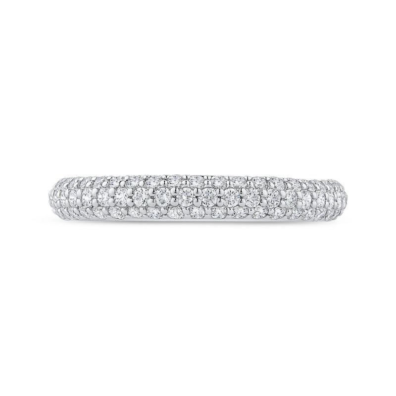 Shah Luxury 14K White Gold Diamond Wedding Band