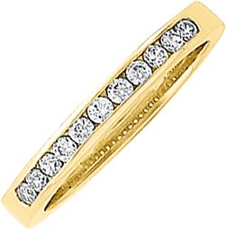 14K Yellow 1/5 CTW Diamond Anniversary Band
