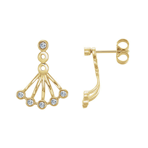 Stuller 14k Yellow Gold Diamond Earrings
