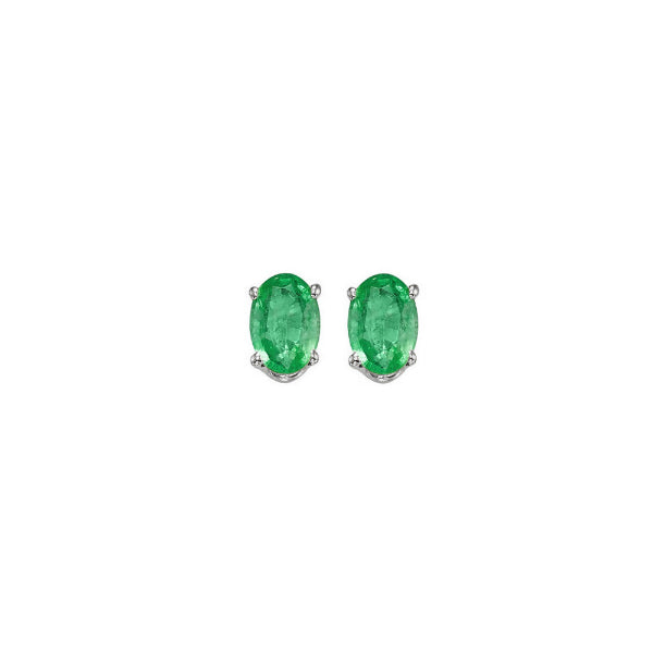 Gems One 14Kt White Gold Emerald (1/2 Ctw) Earring
