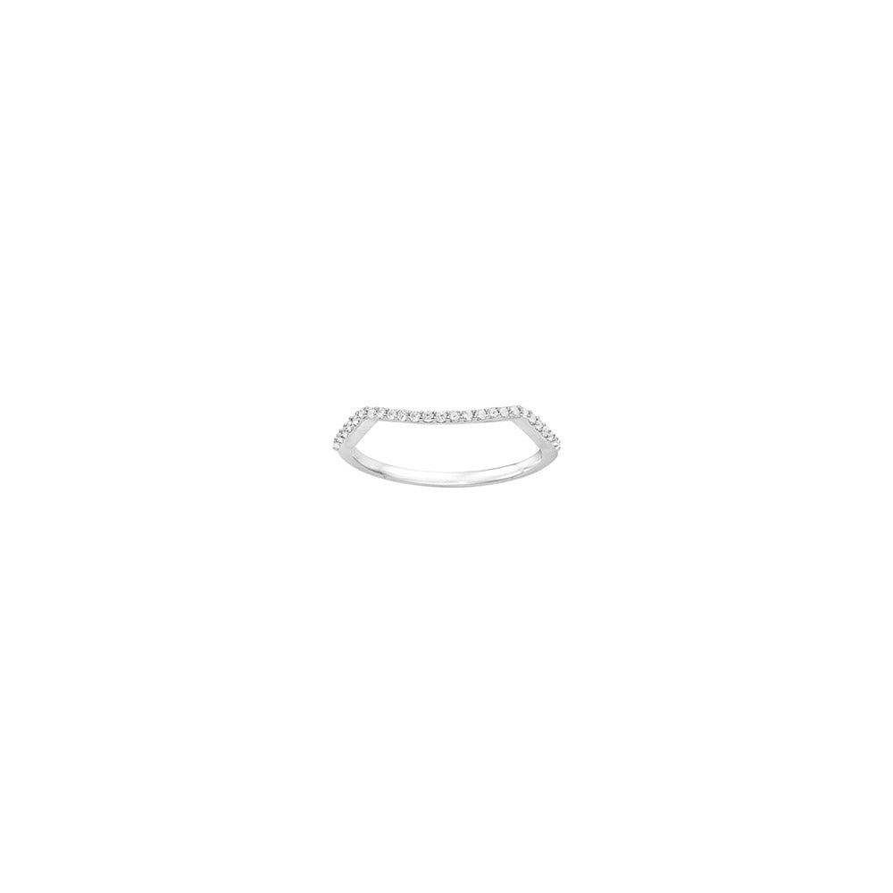 Platinum 0.14ct Diamond Wedding Band