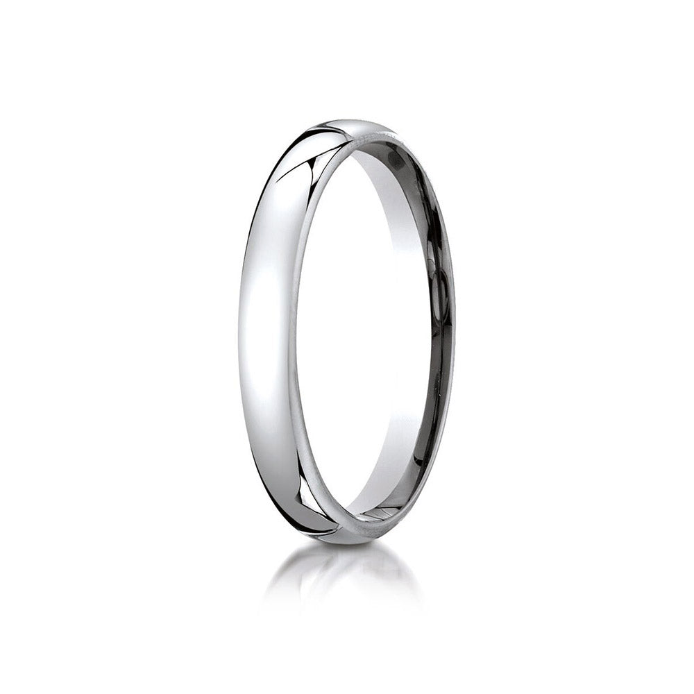 10K White Gold 3.5mm European Comfort-Fit