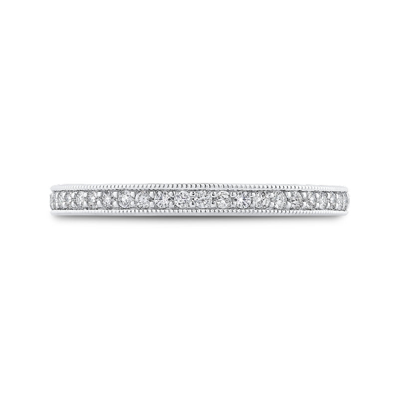 Shah Luxury 14K White Gold Diamond Wedding Band