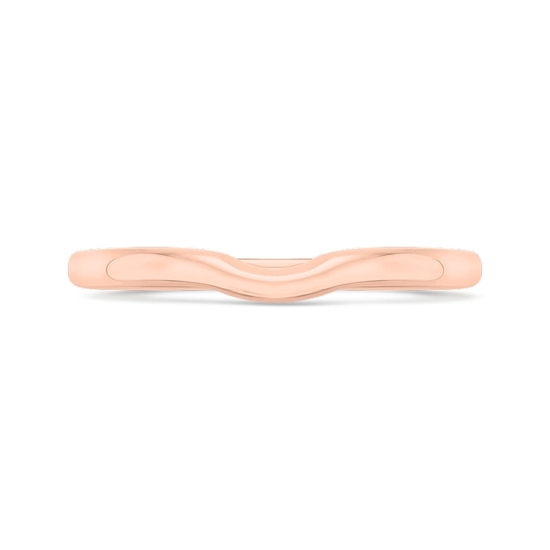 Shah Luxury 14K Rose Gold Diamond Wedding Band