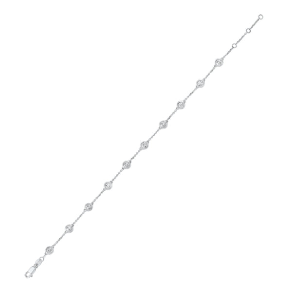Gems One 14Kt White Gold Diamond (1/4Ctw) Bracelet