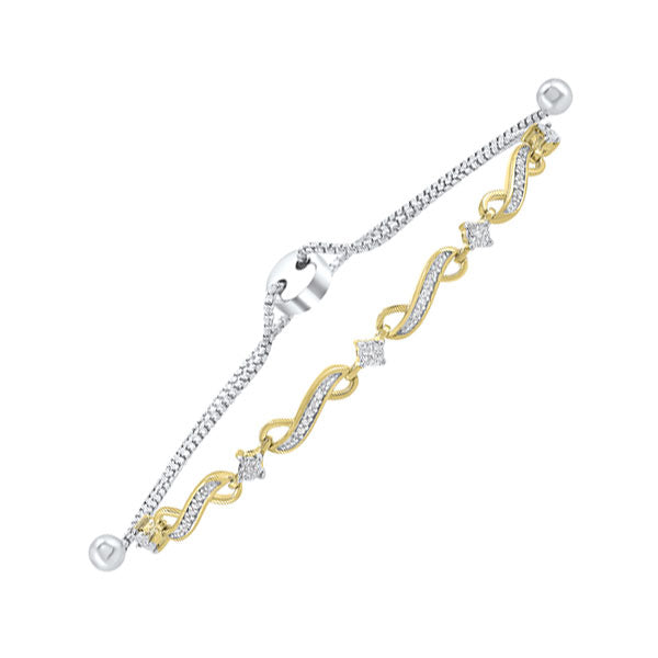 Gems One Silver Diamond (1/8Ctw) Bracelet