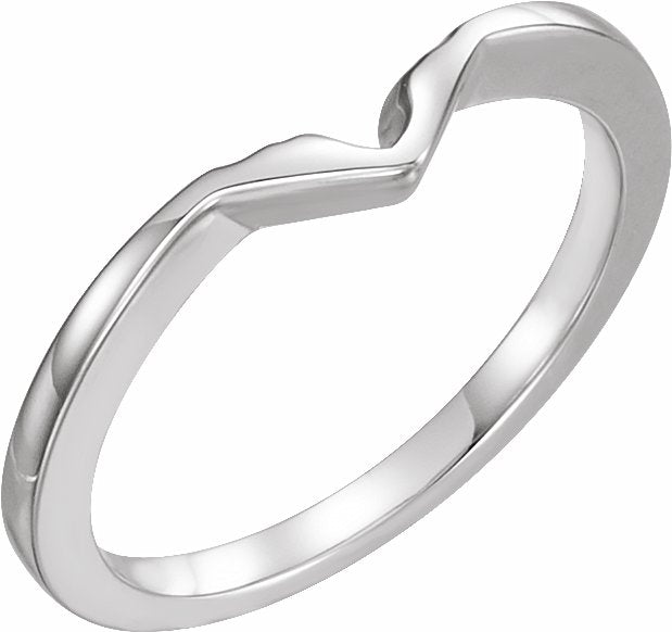 14K White Band