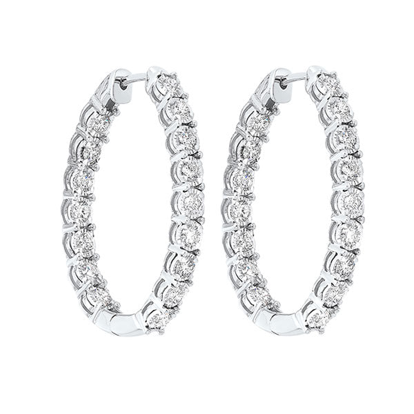 Gems One 14Kt White Gold Diamond (1/2Ctw) Earring