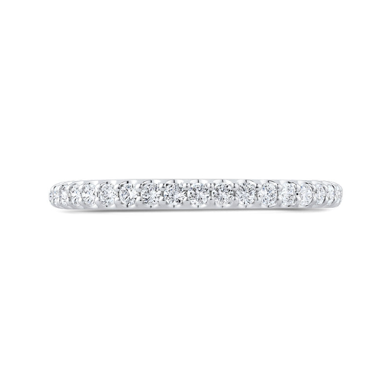 Shah Luxury 14K White Gold Diamond Wedding Band