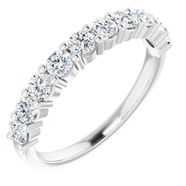 14K White 3/4 CTW Diamond Anniversary Band