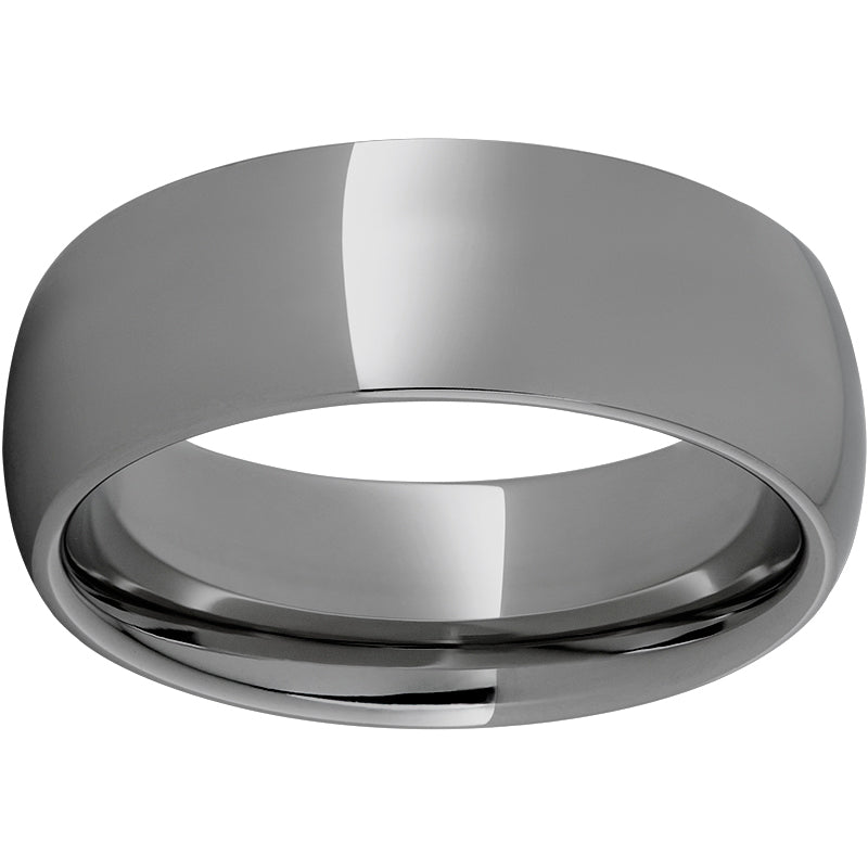 Rugged Tungsten 8mm Domed Polished Band
