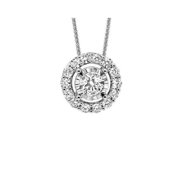 Gems One 14Kt White Gold Diamond (1/10 Ctw) Pendant
