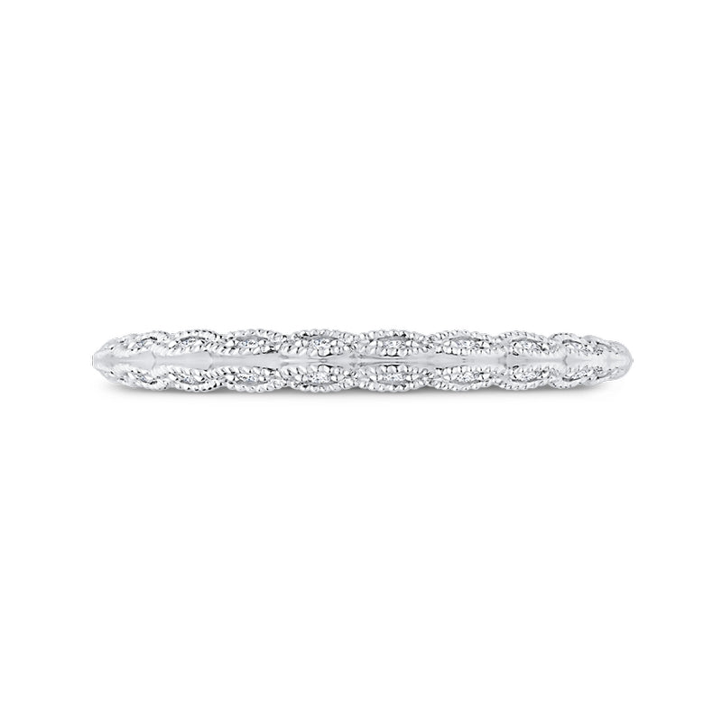 Shah Luxury 14K White Gold Diamond Wedding Band