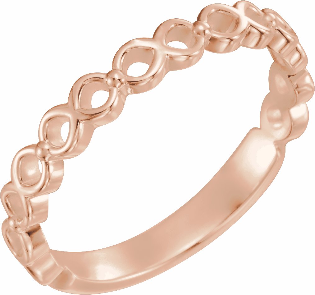 14K Rose Stackable Ring