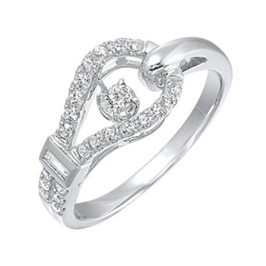 Gems One 14Kt White Gold Diamond (1/3Ctw) Ring