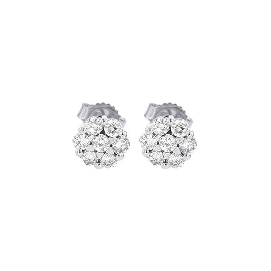 Gems One 14Kt White Gold Diamond (1/10 Ctw) Earring