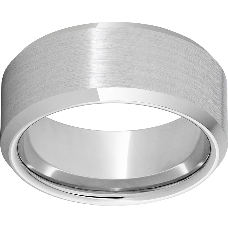 Serinium 10mm Beveled Edge Band with Satin Finish