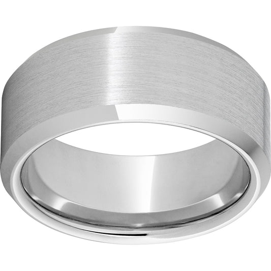 Serinium 10mm Beveled Edge Band with Satin Finish