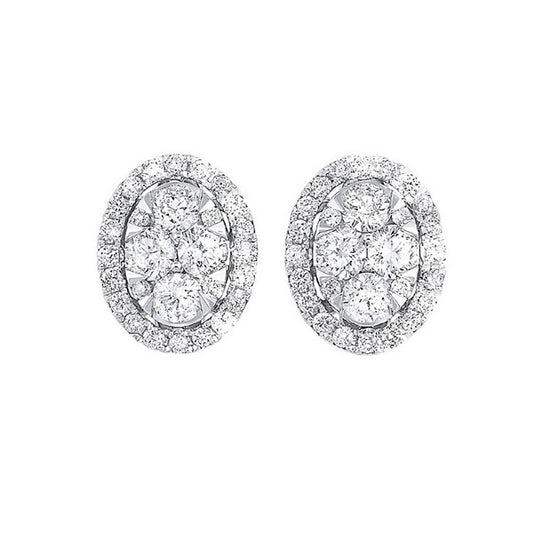Gems One 14Kt White Gold Diamond (3/4Ctw) Earring