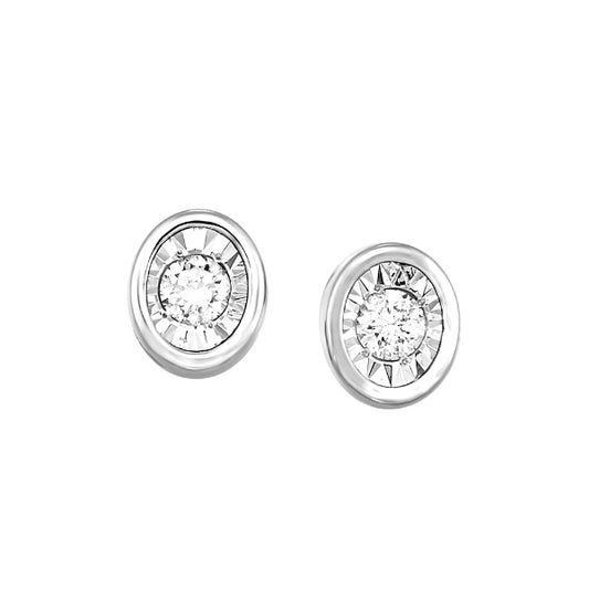 Gems One 14Kt White Gold Diamond (1/6Ctw) Earring