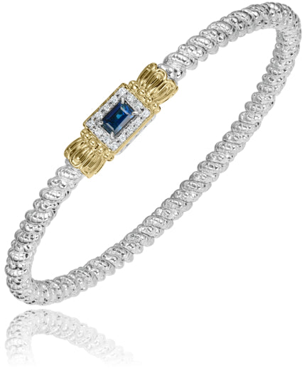 Vahan 14k Gold & Sterling Silver Chrome Diopside Bracelet