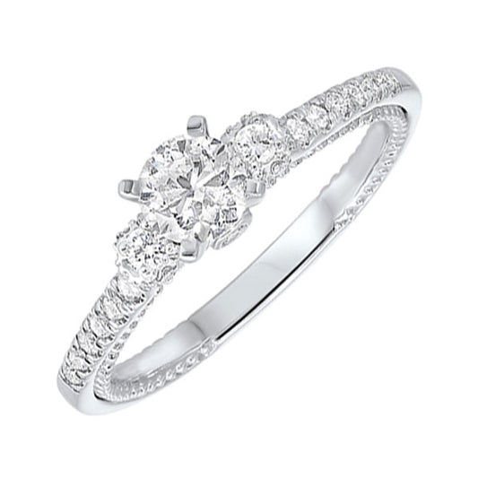 Gems One 14Kt White Gold Diamond(3/4Ctw) Ring