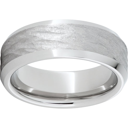 Serinium Beveled Edge Band with Bark Finish