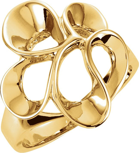 14K Yellow Freeform Ring