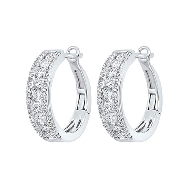 Gems One 14Kt White Gold Diamond (1Ctw) Earring